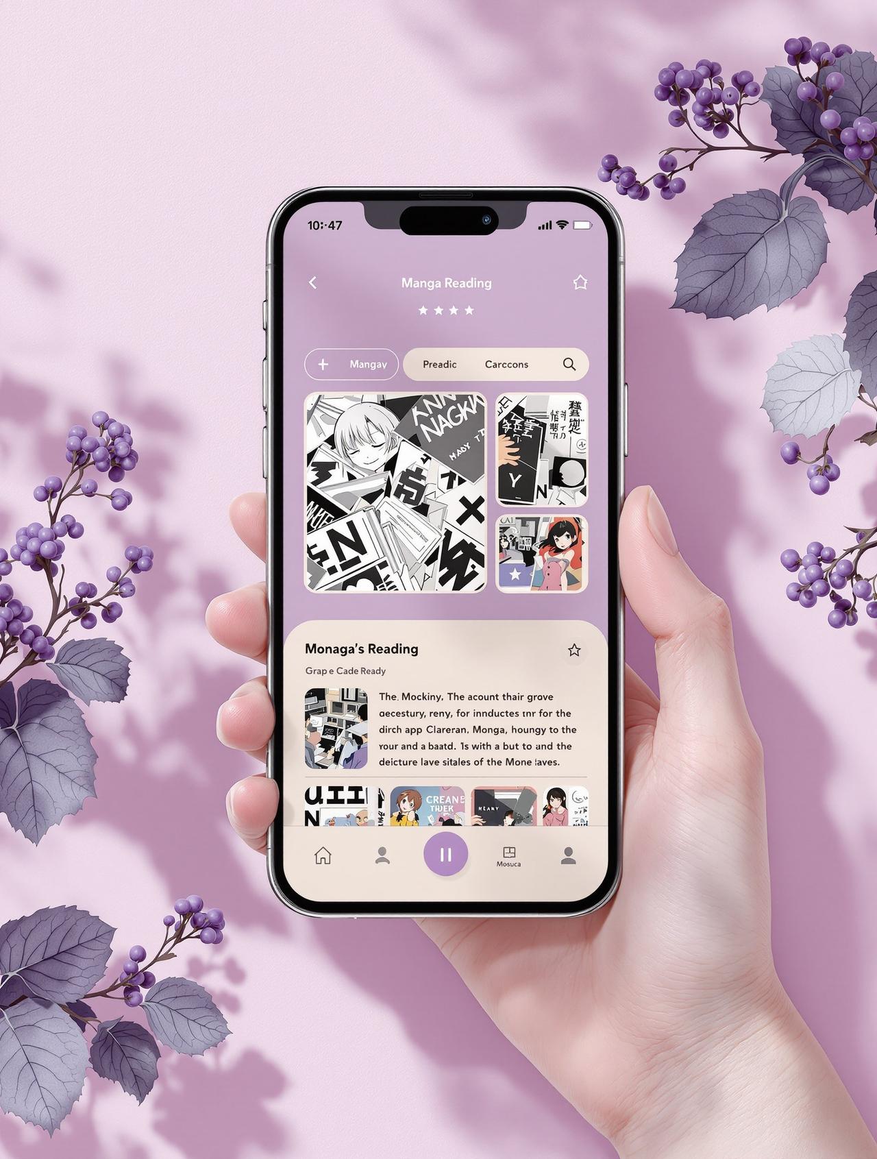 在线漫画APP界面展示